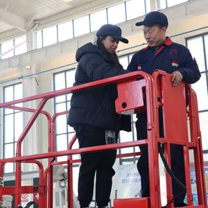 Gunting angkat, Platform Semi elektrik <span class=keywords><strong>12</strong></span> <span class=keywords><strong>m</strong></span> 500 kg dengan Platform yang dapat diperpanjang - Product Image 2