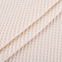 Tissu gaufré en coton biologique 100 % certifié OEKO-Tex pour vêtements de filles et textiles de maison, couleurs personnalisées, faible MOQ