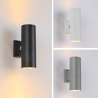 Lámpara de Pared LED Cilíndrica Impermeable para Exteriores, Moderna, para Jardín, Terraza o Villa