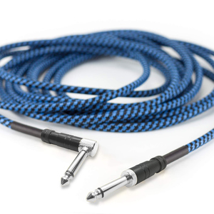 Cable de instrumento TRS de cobre puro personalizado de 1/4 <span class=keywords><strong>pulgadas</strong></span>, <span class=keywords><strong>20</strong></span> pies, recto, conector macho de 6,35mm, línea equilibrada de interconexión de Audio ESTÉREO - Product Image 3