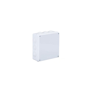 Caja de Conexiones Impermeable IP65 de 200x200x80mm, Plástico ABS, Pre-perforada con 12 Orificios, Tapones de Goma y Tira de Sellado Integrada para Exteriores - Product Image 4