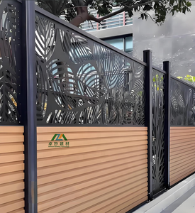 Clôture réglable en acier inoxydable et alliage d'aluminium, design moderne extrêmement robuste, matériau durable, résistant à la rouille - Product Image 6