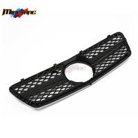 Nouvelle calandre de pare-chocs avant ABS AMG Design pour Classe C W203 2000-2006 Noir/Argent