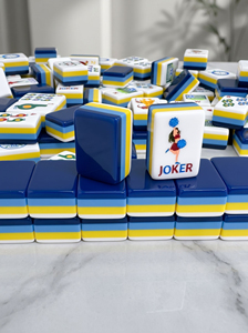 Oferta Especial: Baldosas Acrílicas de Lujo Coloridas para la Copa <span class=keywords><strong>Mundial</strong></span> de Fútbol, 160 Piezas, Ecológicas, Estilo Mahjong Americano, Entretenimiento para Aficionados al Fútbol QLH - Product Image 3
