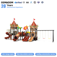Parc d'attractions commercial personnalisé sur le thème moderne, aire de jeux extérieure pour enfants avec toboggan et solutions de conception de projets professionnels