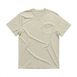 Manufacturer Direct Adult <b>Men</b> Tee Shirt Combed Cotton Heavyweight 220gsm Athletic Fit Ribbed Knit DTG Print - Product Image 5