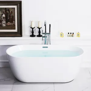 Bañera de hidromasaje pequeña de mármol para baño, bañera de hidromasaje de piedra Artificial independiente, Económica
