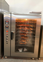 Aliment électrique commercial boeuf poulet viande fraîche BBQ 5/6/9 couches granulés de bois gaz pont fumeurs four