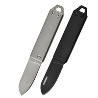 Couteau pliable manuel compact et portable en acier inoxydable à haute dureté pour le jardinage et l'extérieur