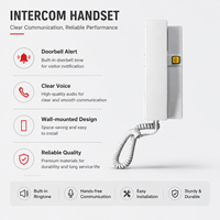 Combiné d'interphone de haute qualité avec audio clair et design durable, téléphone filaire pour la sécurité à domicile, au bureau ou à l'hôtel