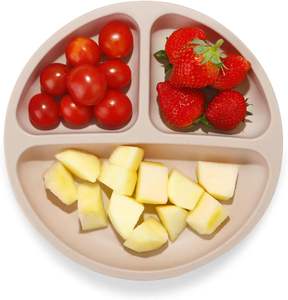 Ensemble d'alimentation pour bébé en silicone de qualité alimentaire en gros avec base d'aspiration, doux et lavable au lave-vaisselle, écologique et non toxique, réutilisable - Product Image 2