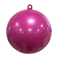Ornement de Noël personnalisé fait main, imprimé en sérigraphie, couleur personnalisée, impression 1 couleur, boule ouvrable en plastique remplissable de 20 cm