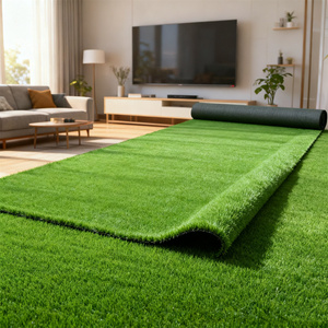 Césped Sintético Duradero, Alfombra de Césped Artificial Premium de 10 mm/60 mm, Pelo Suave <span class=keywords><strong>para</strong></span> Interiores/Exteriores, Jardín, Balcón, Patio, Paisajismo - Product Image 2