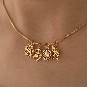 Nouveau acier inoxydable exquis <span class=keywords><strong>naissance</strong></span> fleur <span class=keywords><strong>collier</strong></span> famille <span class=keywords><strong>collier</strong></span> pour <span class=keywords><strong>maman</strong></span> <span class=keywords><strong>naissance</strong></span> fleur bijoux cadeau personnalisé pour elle - Product Image 1