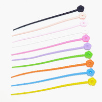 Cordon en silicone coloré et réglable, jouet éducatif, attache-câble, cadeau de fête
