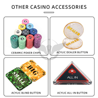 Service de Personnalisation Complet YH – Ensemble de Table de Poker Texas Hold'em de Casino avec Chaise de Casino, Jetons de Poker, Cartes de Poker