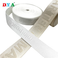 Sangle en nylon jacquard à logo en relief haute ténacité, personnalisée par le fabricant, avec logo de marque, pour sangle de sac