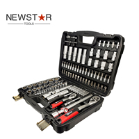 Jeu de clés à douilles professionnel Newstar 108 pièces, jeu d'outils professionnel, embouts, poignée, clé à cliquet 72 vitesses