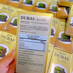 100g Dubai thanh sô cô la Pistachio hương vị sữa sô cô la đen thanh đồ ăn nhẹ - Product Image 3