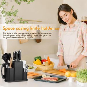 Fabricant vérifié, ensemble d'ustensiles de cuisine en silicone 19 pièces avec couteaux, sans BPA, manche en bois certifié FSC, outils de cuisine - Product Image 2