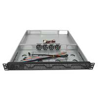 Boîtier de serveur 1U de haute qualité monté en rack 550mm de profondeur prend en charge quatre châssis de serveur HDD ATX 1u 3.5"