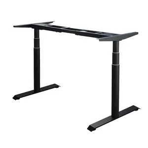 Round leg Stable Lifting Desk Frame Home Office Height Adjustable Desk Computer Electric Sit Standing Desk