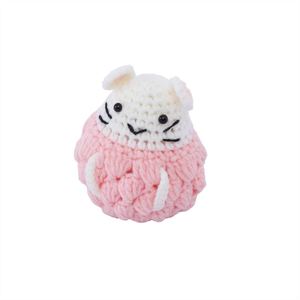 Cute Crochet Hamster Stuffed Animal 10cm Soft Yarn <b>Toy</b> Perfect <b>Desk</b> or Shelf Decoration Handmade Soft Plush <b>Toys</b> - Product Image 1