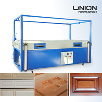 Presse à membrane sous vide automatique pour le travail du bois en Chine, machine de formage et de laminage de feuilles de PVC pour portes en MDF