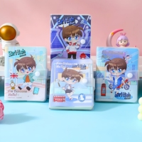 Lot de 50 cahiers à couverture PVC avec bouton-pression, 10 motifs de dessins animés variés, 80 g/m², 120 feuilles lignées, papeterie scolaire Kawaii, vente en gros