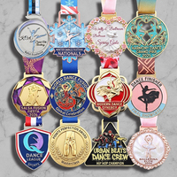 Medallas Deportivas de Metal 3D de Aleación de Zinc con Grabado y Diseño Personalizados de Ballet, Jazz y Hip Hop, Venta al Por Mayor de Fábrica