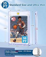 Porte-cartes magnétique 35pt avec coque rigide résistante aux rayures, étuis à cartes One Touch pour présentation