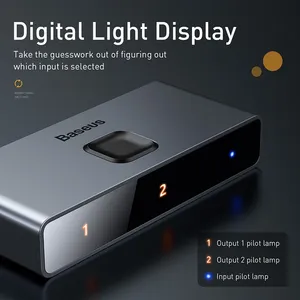 Baseus hai chế độ HD Splitter hai chiều chuyển đổi 1-in-<span class=keywords><strong>2</strong></span> hoặc <span class=keywords><strong>2</strong></span>-in-1 kỹ thuật số ánh sáng hiển thị âm thanh video chuyển đổi 4K HD Splitter - Product Image 6