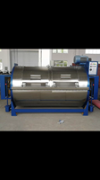 Machine à laver semi-automatique en acier inoxydable pour filets de pêche commerciaux et vêtements, certifiée ISO, capacité 10-30 kg