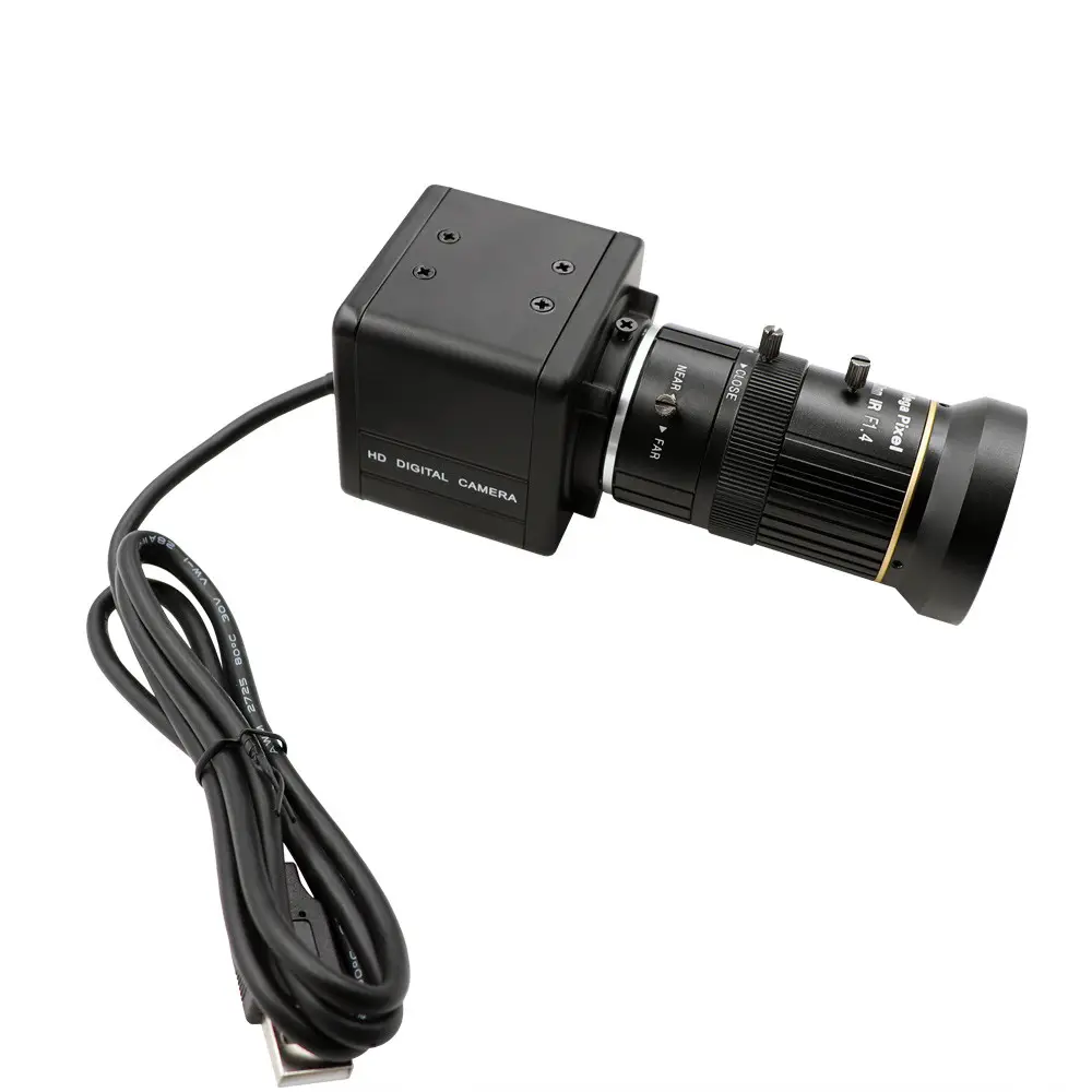 CS 5-50mm Varifocal גבוהה מהירות 50fps 1920X1080p 100fps 1280x720p 330fps Webcam UVC גבוהה Fram שיעור USB מצלמה עם מיני מקרה