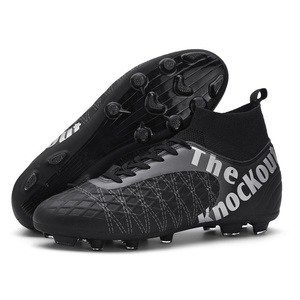 Chaussures de football YuanYang modèle 505 grande taille à crampons longs pour enfants, chaussures montantes pour hommes et femmes, entraînement intérieur/extérieur, vente en gros - Product Image 3
