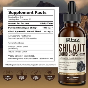Oem/ODM tinh khiết tự nhiên Himalaya shilajit nhựa tai giọt cho hỗ trợ miễn dịch 2ml nhãn riêng cho người lớn - Product Image 2