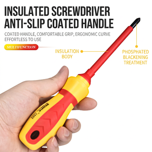 Multifunction Electric Tester <b>Screwdriver</b> Cross Head Insulated With Magnetic Tip For Electrical Wiring Detection - Product Image 2