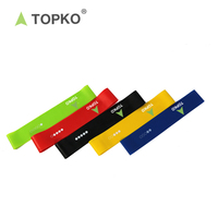 TOPKO-bandas elásticas de resistencia para entrenamiento de piernas en interiores, cintas de látex para fitness, venta al por mayor