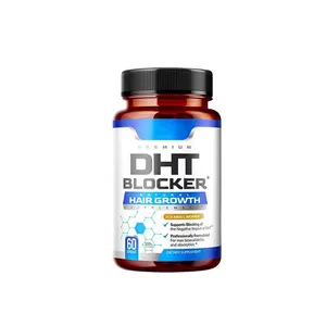 批发私人标签DHT阻断剂头发生长胶囊，用于男性基因稀疏，促销价格和最佳服务