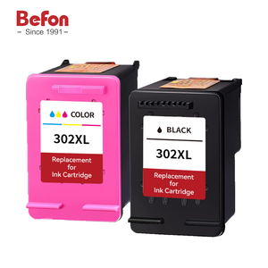 Cartouche d'encre Befon HP 302XL, lot de 2, noir et tricolore, haute capacité, impression stable, pour DeskJet 2130 3630 <span class=keywords><strong>Envy</strong></span> <span class=keywords><strong>4520</strong></span> OfficeJet 3830 - Product Image 1