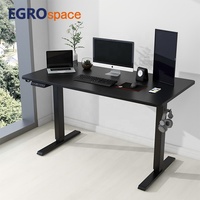 EGROspace Table haute réglable Hauteur Télécommande Ascenseur Ordinateur Cadre électrique Bureau Assis Debout Bureau