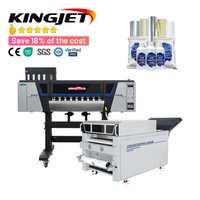 Imprimante DTF Kingjet A1 60CM I3200 Epson XP600 4 Têtes, Machine d'Impression Jet d'Encre avec Secoueur de Poudre, Nouvelle Impresora XP600
