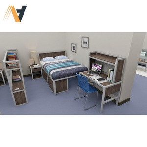 Lit d'hôtel en bois massif de qualité internationale avec un design moderne et un cadre en bois dur - Product Image 2