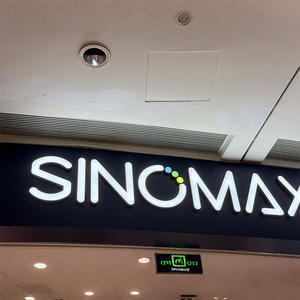 Letreros personalizados grandes con iluminación frontal y retroiluminada para exteriores, letrero de iluminación Led para edificios, letreros negros con letras de pared para negocios de tiendas - Product Image 2