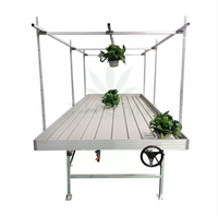 Table de culture roulante GT pour systèmes hydroponiques de serre, kit de serre