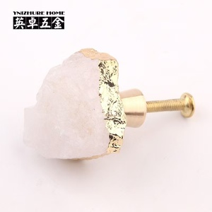 Luxury Natural White Crystal Brass <strong>Knob</strong> Furniture Hardware Drawer Cabinet <strong>Door</strong> Handle Modern Fashion Cabinet Pull Handle - Product Image 5