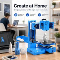 Nueva Impresora 3D de Escritorio K9 Super Mini, 10*10*10cm, Sin Cama Calefactada, Impresión con un Solo Botón, Ranura TF, Regalo, Superventas