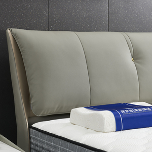 Letto Moderno a Doppio Strato con Rivestimento in Pelle PU, Imbottito in Spugna, per Una o Due Persone, Dimensioni Standard - Product Image 3