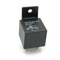 Relais 40A 12V 24V JD1915 à quatre broches normalement fermé avec trou de montage en plastique et prise de câblage pour relais automobile et traceur GPS