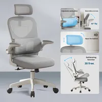 SY03 Sloth Brothers Chaise de bureau ergonomique en maille pivotante confortable pour le travail sédentaire, idéale pour la maison, le bureau et le dortoir, réglable